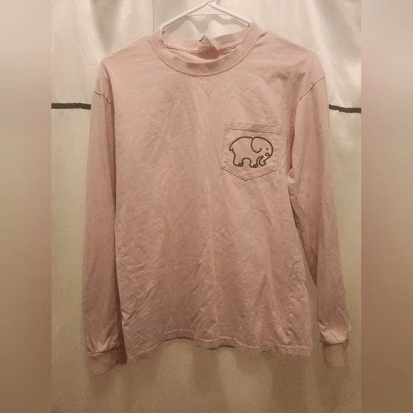 Ivory Ella Light Pink Graphic Long sleeve T-Shirt size S - Picture 2 of 6